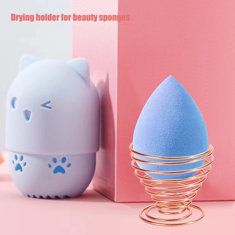 Makeup Sponge Holder, Beauty Sponge Holder + Makeup Blender Travel
