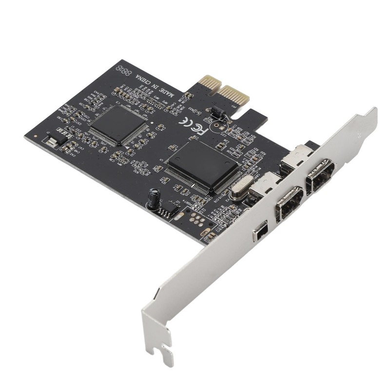 PCIE 1X to 3 Port 1394A Firewire Riser Card Dual