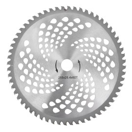 Desbrozadora Hoja de Sierra Disco de Corte Disco de Corte de Acero de Alta Velocidad Herramienta de 60 Dientes para Cortacésped