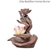 Faderr Backflow Incense Burner Buddha Incense Burner Ceramic Incense Cones