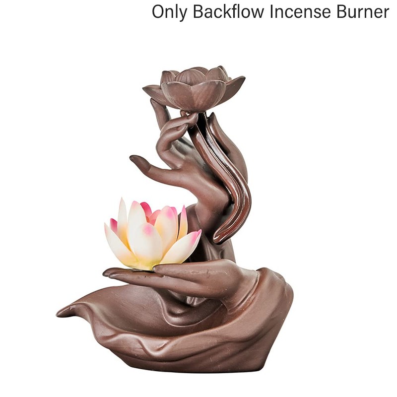 Faderr Backflow Incense Burner Buddha Incense Burner Ceramic Incense Cones