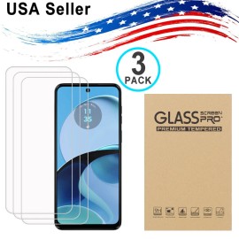Unbranded 3PK Motorola Moto G14 G34 G54 G84 G100 Tempered Glass Screen Protector - For Moto G14