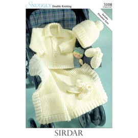 Sirdar Snuggly DK Baby Knitting Pattern 3108