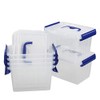 Farmoon Farmoon Small Clear Storage Box, Plastic Boxes with Lid