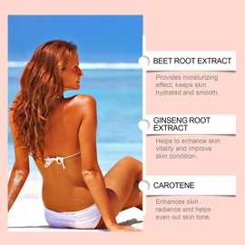 Sunless Tanning Drops for Body & Face - Self Tanner Drops to Naturally Boost Melanin, Enhance Natural Skin Tone & Achieve a Radiant Glow (1 Pack)