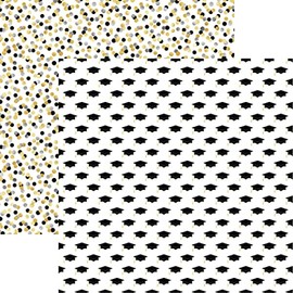 Graduation Style - Grad Squad 12x12 Scrapbook Paper - 5 Sheets