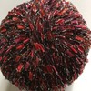 Berry Glitz Ladder Ribbon Yarn Dark Horse Beautiful #B119 Red,