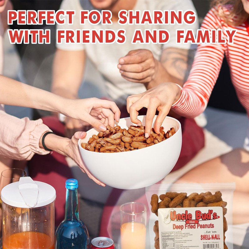 Uncle Bud's Deep Fried Peanuts In Shell (4-Pack) | Premium