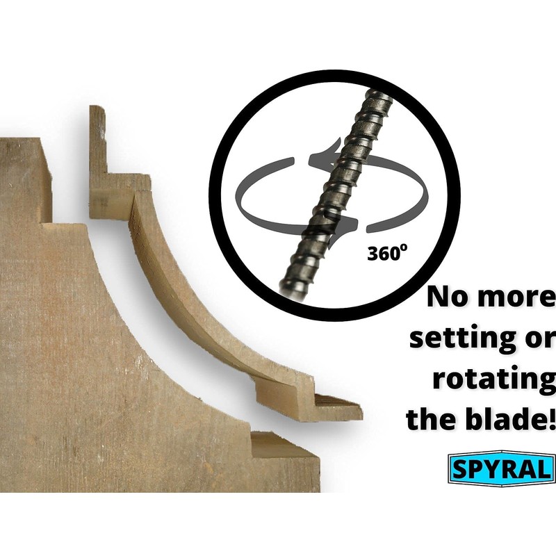 Freestyle Coping Saw Blades with 360° Tooth - Cuts in