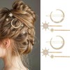 RUAKIVA 6 Pcs Clips de Pelo,Pinzas para el Pelo con