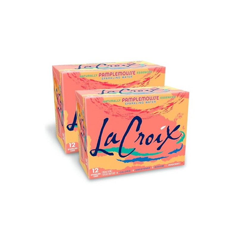 Lacroix Grapefruit Flavored Sparkling Water, 12