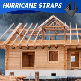 POKOTO 20 Pack 18-Gauge Hurricane Tie, Hot Dip Galvanized Joist Hangers, Hurricane Straps, for Rafter, Roofing Trusses, Wood Timber