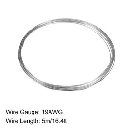 sourcing map 0.9mm AWG19 Heating Resistor Wire Nichrome Cable for Heating Elements 32.8ft