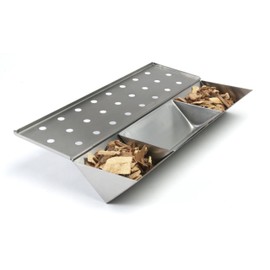 Charcoal Companion CC4081 Gas Grill V-Smoker Box with Water Reservoir - Natural