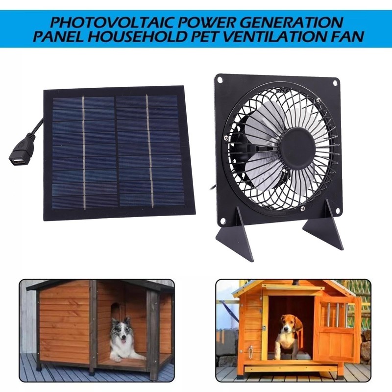 Solar Greenhouse Fan | Solar Panel Fan Chicken Coop Fan,Solar