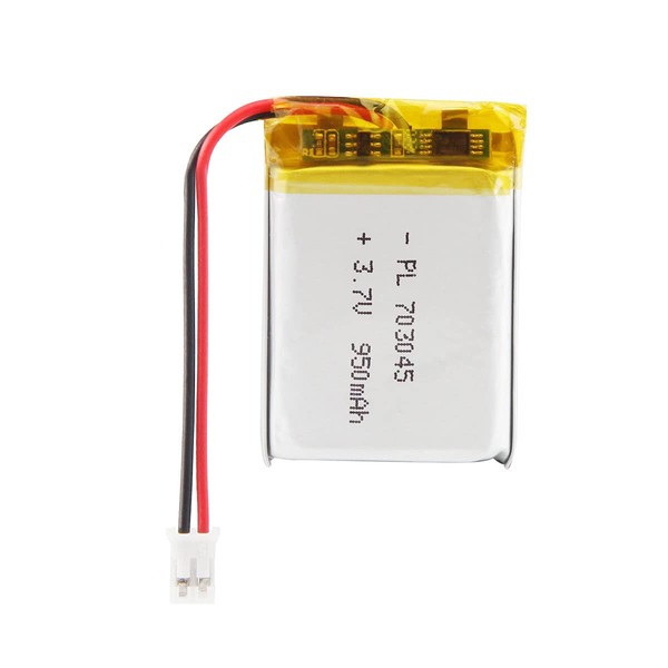 AKZYTUE 3.7V 950mAh 703045 Lipo Battery Rechargeable Lithium Polymer ion Battery Pack with JST Connector