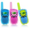 Walkie Talkie para Niños con Linterna LCD Retroiluminada,Radio Juguete con