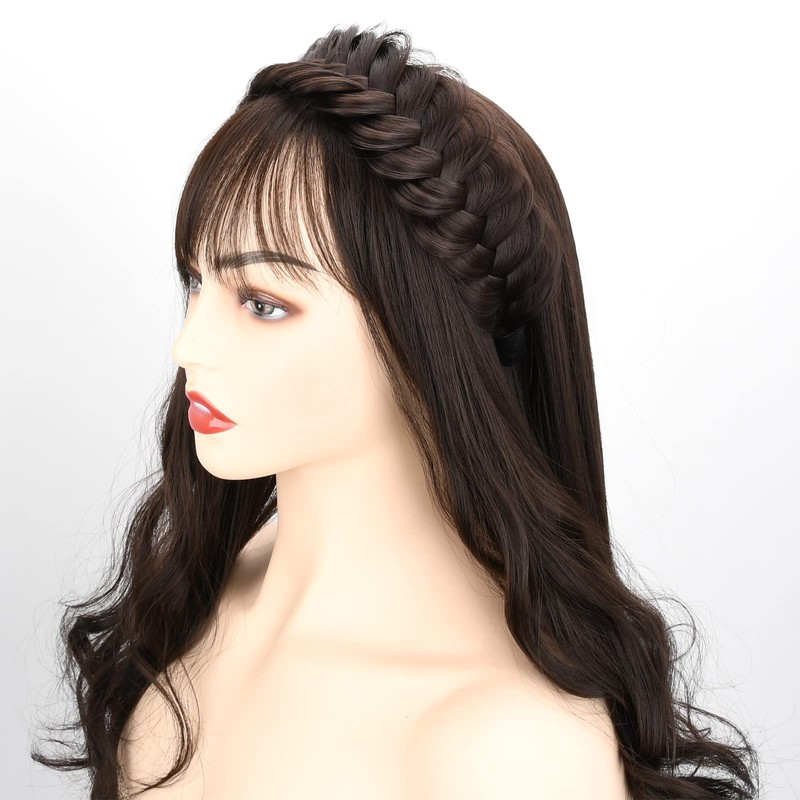 BOBIYA Wide Braided Headband with Teeth Braid Headbands With Teeth