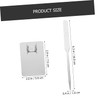 LALAFINA Portable Makeup Palette Spatula Set Stainless Steel for Foundation