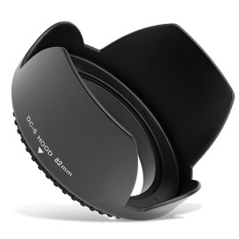 CELLONIC Lens Hood Compatible with Diameter 82 mm - Filter Thread Diameter 82 mm Lens Sun Visor Camera Lens Hood
