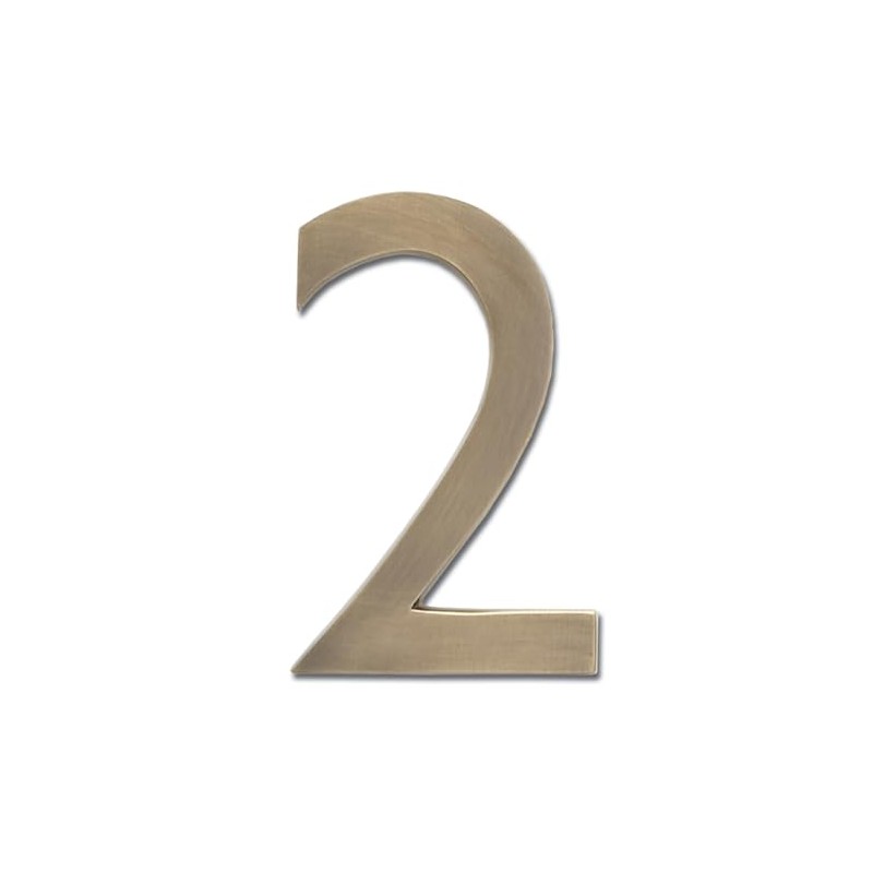 Architectural Mailboxes 3582AB-2 4 inch Solid Floating House Number, 2,