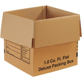 Aviditi 121212DPB Deluxe Packing Corrugated Cardboard Box 12" L x 12" W x 12" H, Kraft, for Shipping, Packing and Moving (Pack of 25)