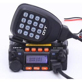 KT8900 Dual Band VHF/UHF Mini Car Mobile Radio Dual Band Transceiver VHF:136-174/UHF:400-490Mhz Long Range Base Station Car Walkie Talkie