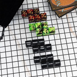 LAMJAM 48 Pieces MTG Dice Counters and Life Counter Dice Bulk Creature Stat Tokens Set