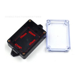 MACHSWON IP65 ABS Waterproof Junction Box 83mmx58mmx33mm Small Ear Plastic Junction Box Waterproof Dustproof Outdoor Project Box Cable Connection Protective Enclosure 2-162 Black Transparent