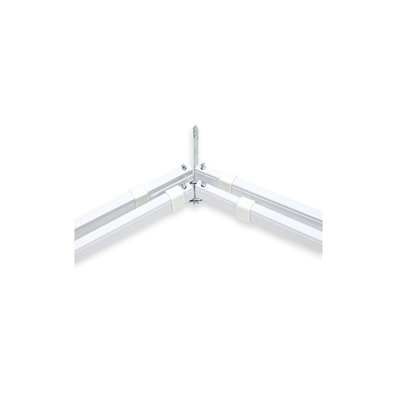 Rod Desyne Lockseam Double Bay Window Curtain Rod