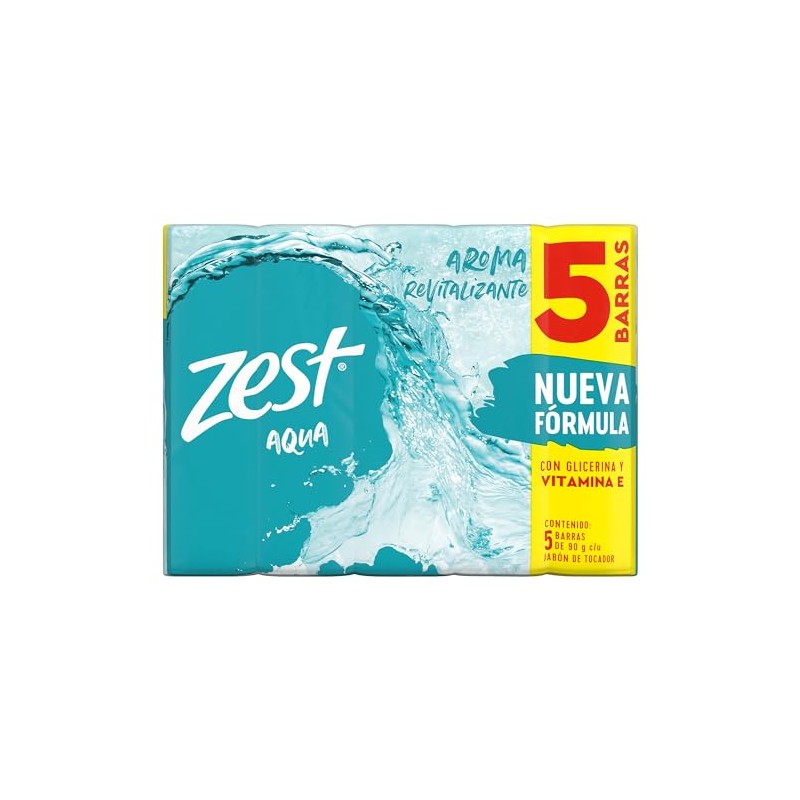 Jabón en Barra Zest Aqua 5 x 90 g
