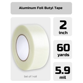 Lichamp Strapping Tape 2 inches, 60 Yards Reinforced Packing Tape Wide Fiberglass Tape Filament Nylon Tape