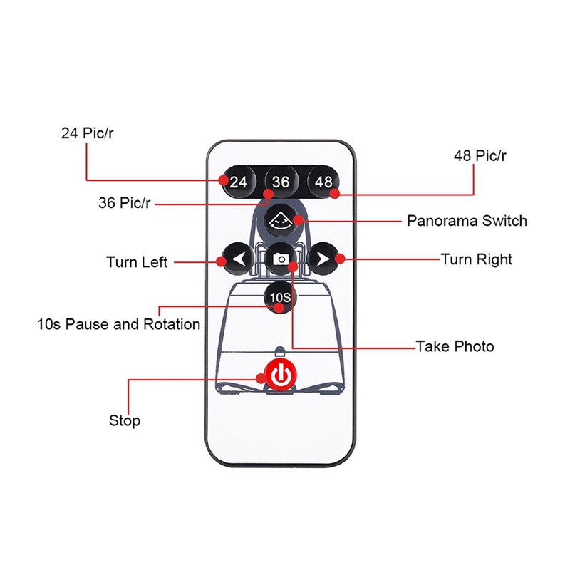 PULUZ Electronic 360 Degree Rotation Panoramic Tripod Head with Control