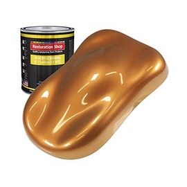 Restoration Shop - Sunburst Orange Metallic Acrylic Enamel Auto Paint - Quart Paint Color Only - Professional Single Stage High Gloss Automotive, Car, Truck, Equipment Coating, 2.8 VOC