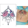 6 Sheets Underboob Tattoos Breast Tattoos Flowers Tattoo Set Zoe