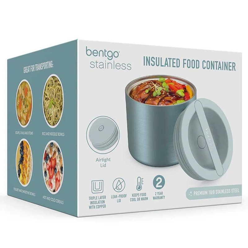Bentgo Stainless Steel Insulated Food Container 560ml, Black