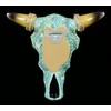 Figures Shop GmbH Wall Relief – Turquoise Cow Head with
