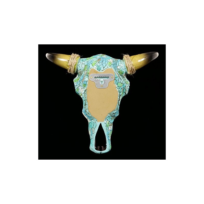 Figures Shop GmbH Wall Relief – Turquoise Cow Head with