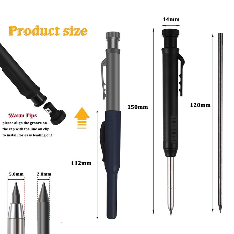 Dilightnews Deep Hole Marker, Pencil Construction Site, Deep Hole Marker