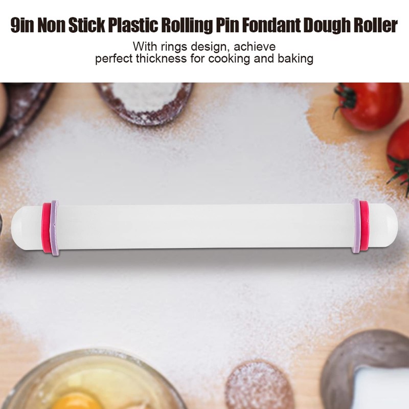 Hominas 9 in Non-Stick Sugarcraft Fondant Rolling Pin with Guide