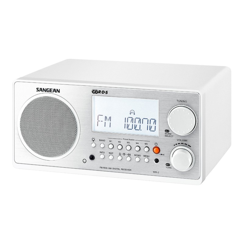 Sangean All in One AM/FM Alarm Clock Radio with Large