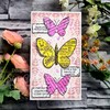 Woodware Clear Singles Torn Paper Butterflies 3 in x 4
