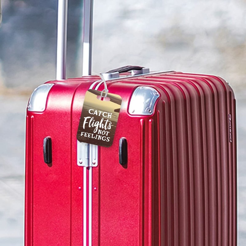 LT204 Catch Flights Not Feelings Novelty Funny Unique Designer Gift