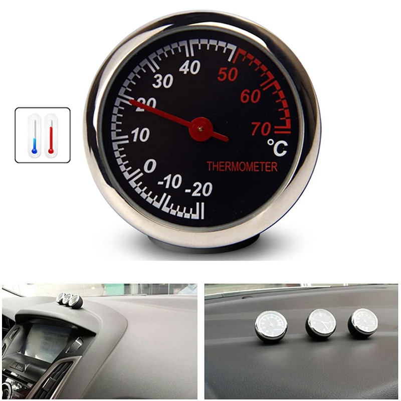 R29CS Car Thermometer - Mechanical Analogue Thermometer with Point, Anti-Scratch,