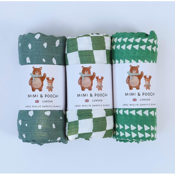 Baby Swaddle Blanket - Soft 100% Cotton Swaddles for Newborn