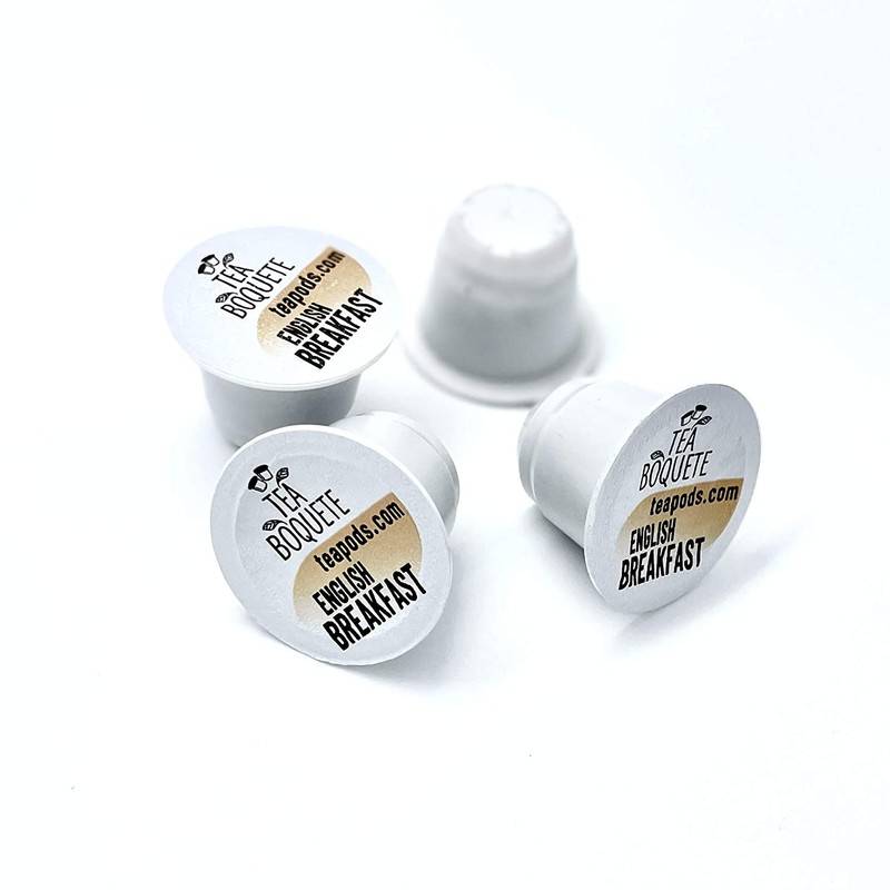 10 tea pods English Breakfast black tea pods Nespresso® compatible,