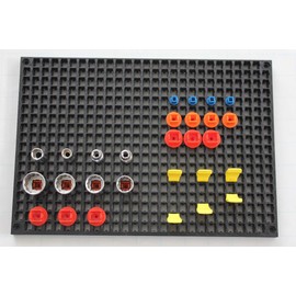 Organizer Genie 76 Piece Pegboard Tool Organizer Starter Kit, Flexible and Specially Designed to Hold All Tools - 4 Modular Peg Boards, 36 Socket Holders, 36 Universal Clips