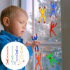 Pack of 20 Sticky Men Toys Multicoloured Sticky Wall Climber