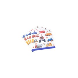 40pcs Traffic Jam Paper Luncheon Napkins Transportation Party Supplies Tableware Disposable Birthday Decorations(6.5 in)