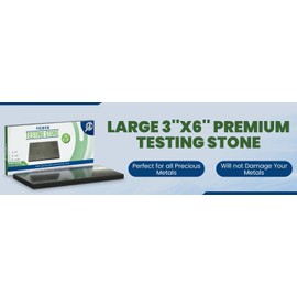 GTE GTE 6''x3'' Scratch Stone Gold Silver Test Kit 10K 14K 18K 22K 24K Platinum Acid